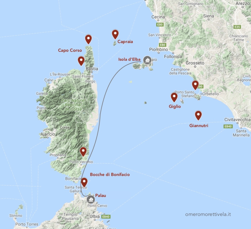 Elba Corsica e Sardegna